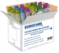 Eurochibi® - 1000 Bicchierini per Caffè Bio in Carta Colorati