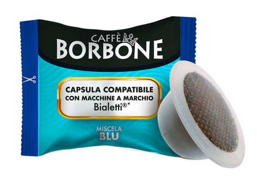 Caffè Borbone - Miscela Blu - 50 Capsule Compatibili Bialetti