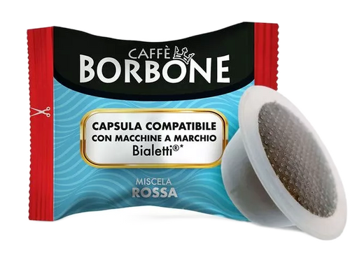 Caffè Borbone - Miscela Rossa - 100 Capsule Compatibili Bialetti