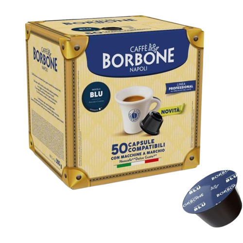 Caffè Borbone Dolce Re - Miscela Blu - 50 Capsule Compatibili Dolce Gusto