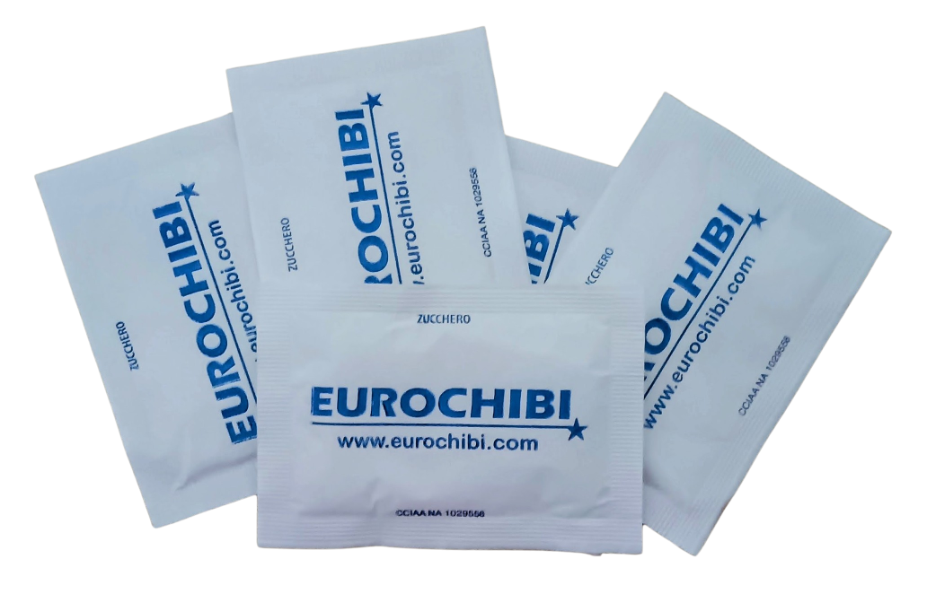 Eurochibi® - 150 Bustine di Zucchero Fino Bianco per Caffè, Bevande e Dolci