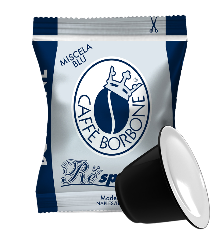 Caffè Borbone Respresso - Miscela Blu - 50 Capsule Compatibili Nespresso