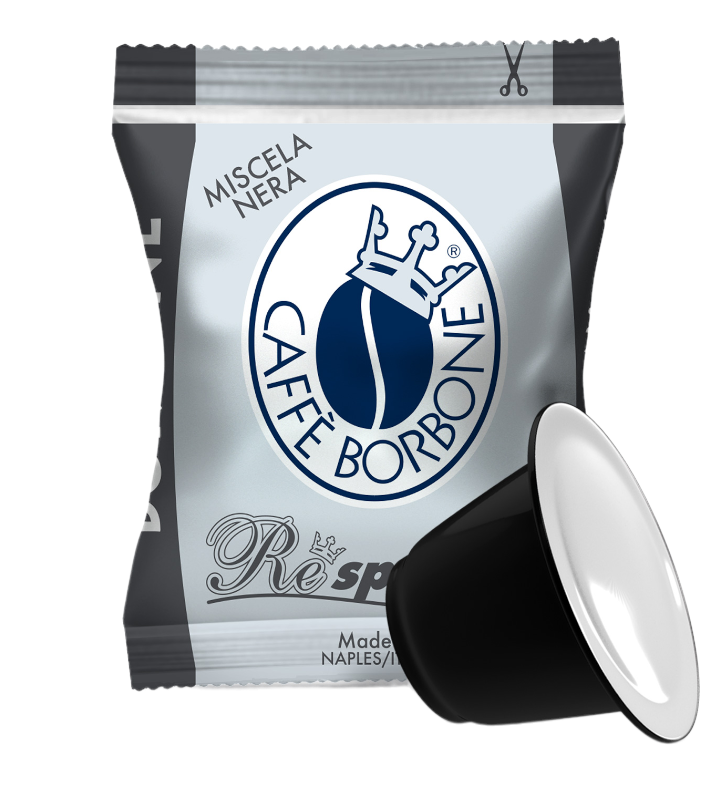 Caffè Borbone Respresso - Miscela Nera - 50 Capsule Compatibili Nespresso
