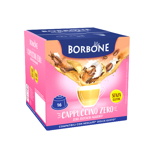 Caffè Borbone - Cappuccino Zero - 16 Capsule Compatibili Dolce Gusto