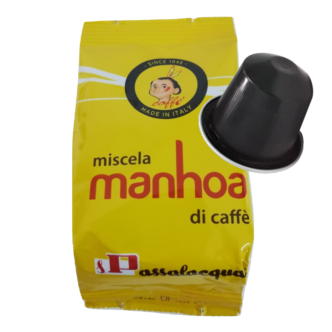 Passalacqua Manhoa - Gusto Vellutato - 100 Capsule Compatibili Nespresso