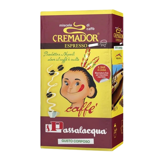 Passalacqua Cremador - Gusto Corposo - Caffè Macinato in Pacchetto 250 g per Macchine Espresso Bar