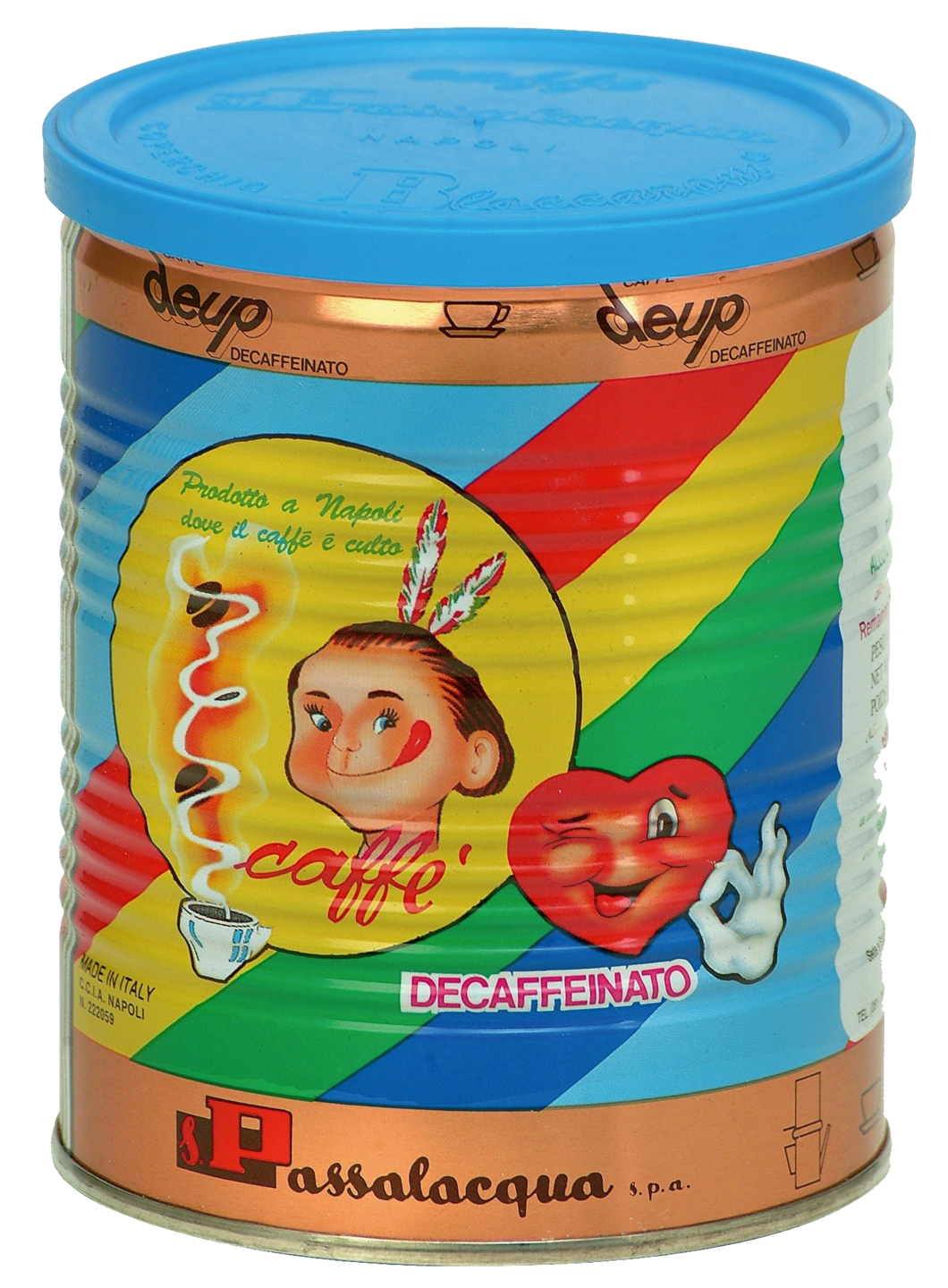 Passalacqua Deup - Decaffeinato - Caffè Macinato in Lattina 250 g
