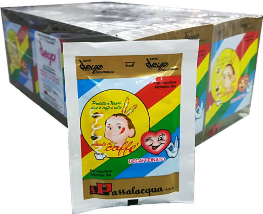 Passalacqua Deup - Decaffeinato - 80 Bustine Monodose da 6,25 g di Caffè Macinato per Macchine Espresso Bar