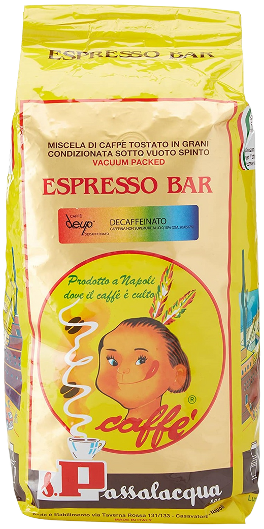 Passalacqua Deup - Decaffeinato - Espresso Bar - Caffè in Grani 1 kg