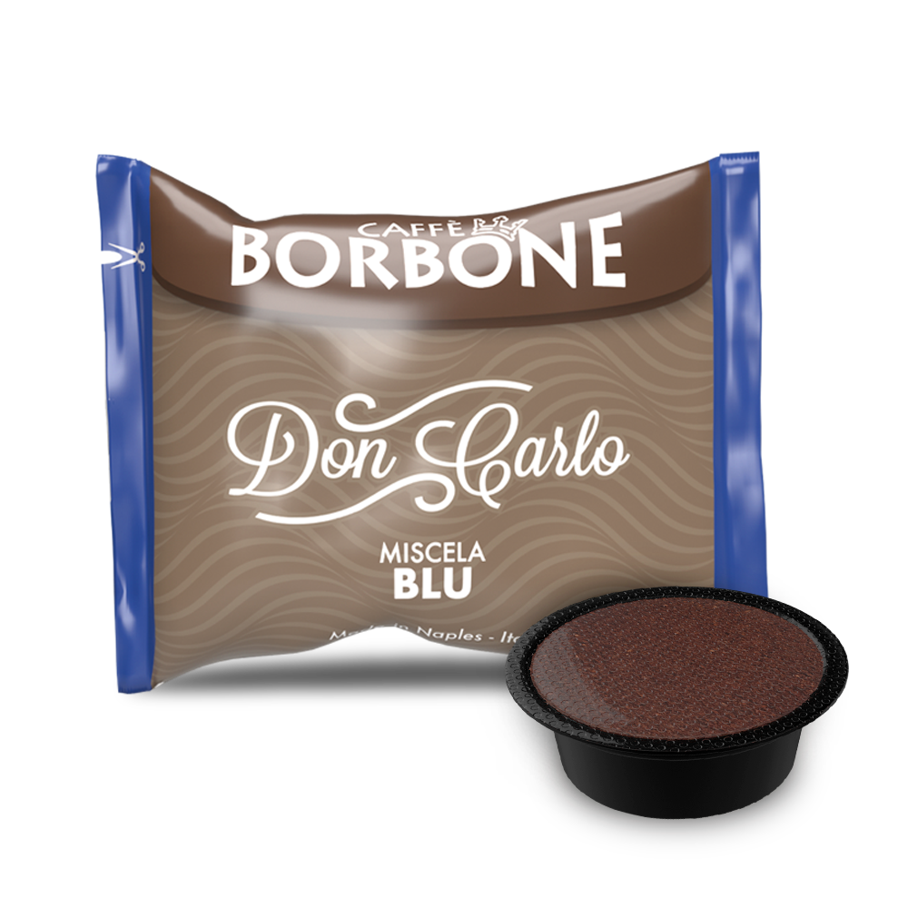 Caffè Borbone Don Carlo - Miscela Blu - 100 Capsule Compatibili A Modo Mio