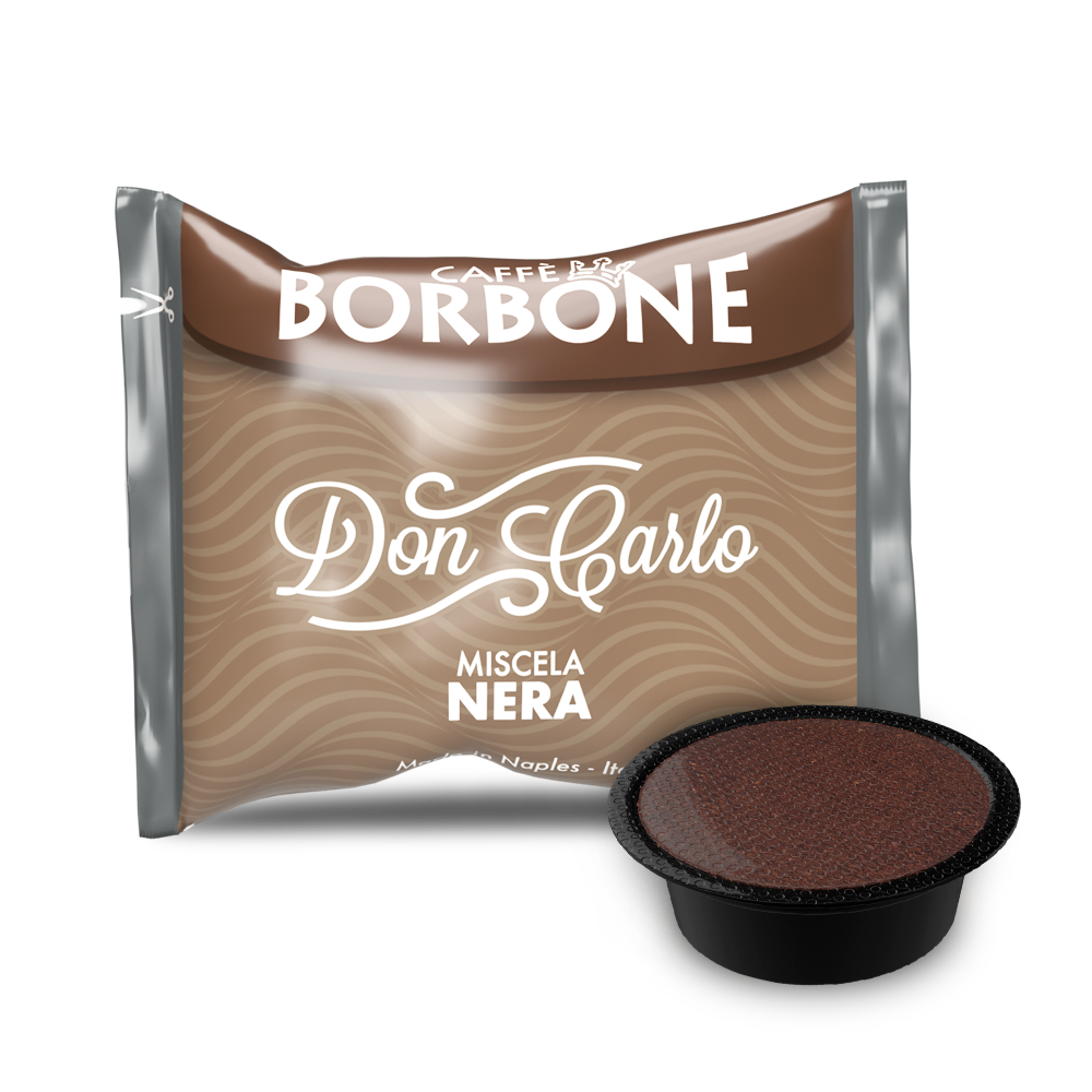 Caffè Borbone Don Carlo - Miscela Nera - 100 Capsule Compatibili A Modo Mio