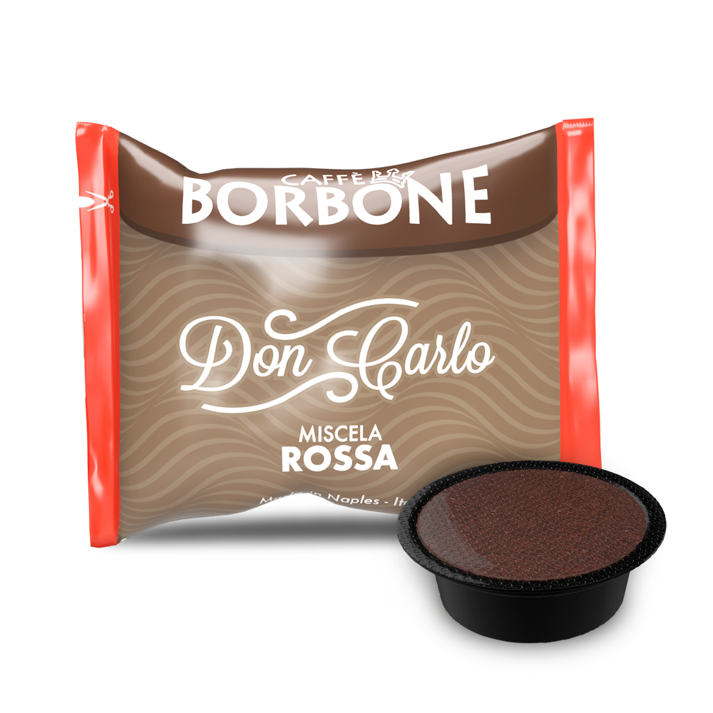 Caffè Borbone Don Carlo - Miscela Rossa - 100 Capsule Compatibili A Modo Mio