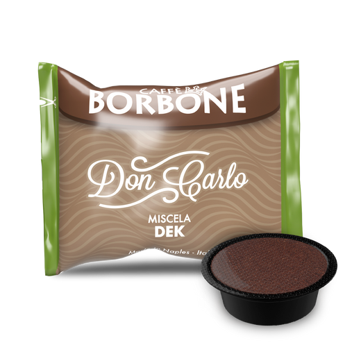 Caffè Borbone Don Carlo - Miscela Verde / Dek - Decaffeinato - 50 Capsule Compatibili A Modo Mio
