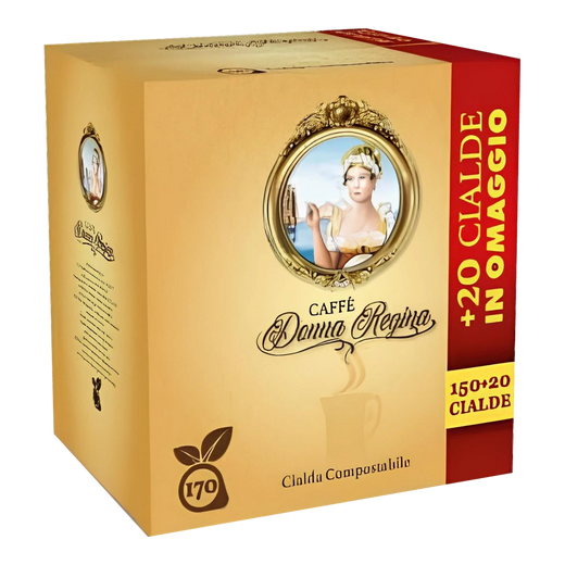 Caffè Donna Regina - Forte Napoletano - 150 Cialde ESE44 + 20 Cialde Omaggio