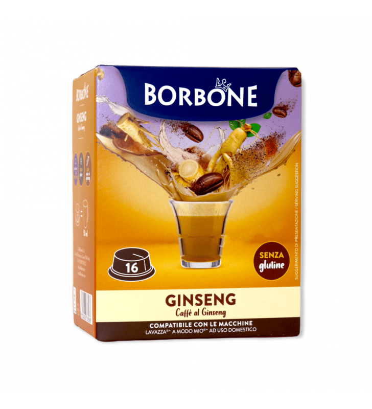 Caffè Borbone - Ginseng - 16 Capsule Compatibili A Modo Mio