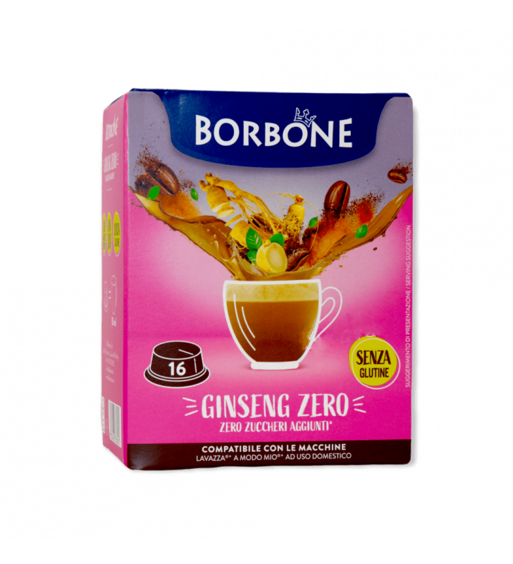 Caffè Borbone - Ginseng Zero - 16 Capsule Compatibili A Modo Mio