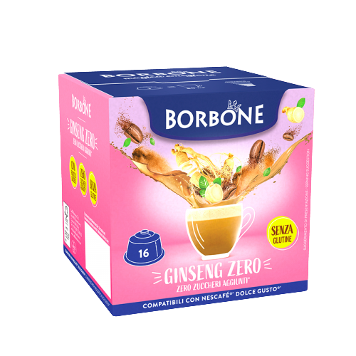 Caffè Borbone - Ginseng Zero - 16 Capsule Compatibili Dolce Gusto