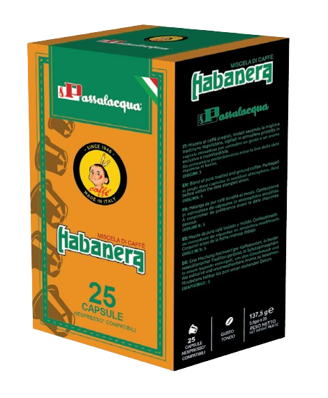 Passalacqua Habanera - Gusto Tondo - 25 Capsule Compatibili Nespresso