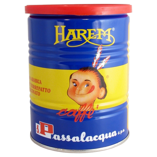 Passalacqua Harem - Gusto Unico - 100% Arabica - Caffè Macinato in Lattina 250 g