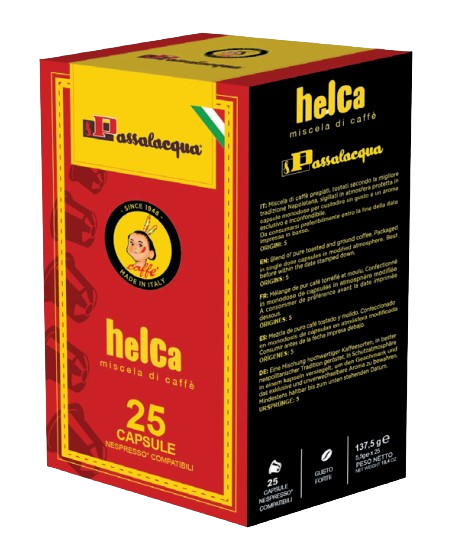 Passalacqua Helca - Gusto Forte - 25 Capsule Compatibili Nespresso