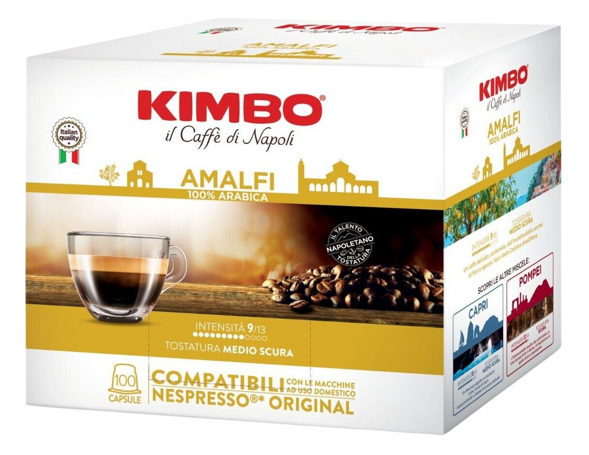 Kimbo Amalfi - 100 Capsule Compatibili Nespresso