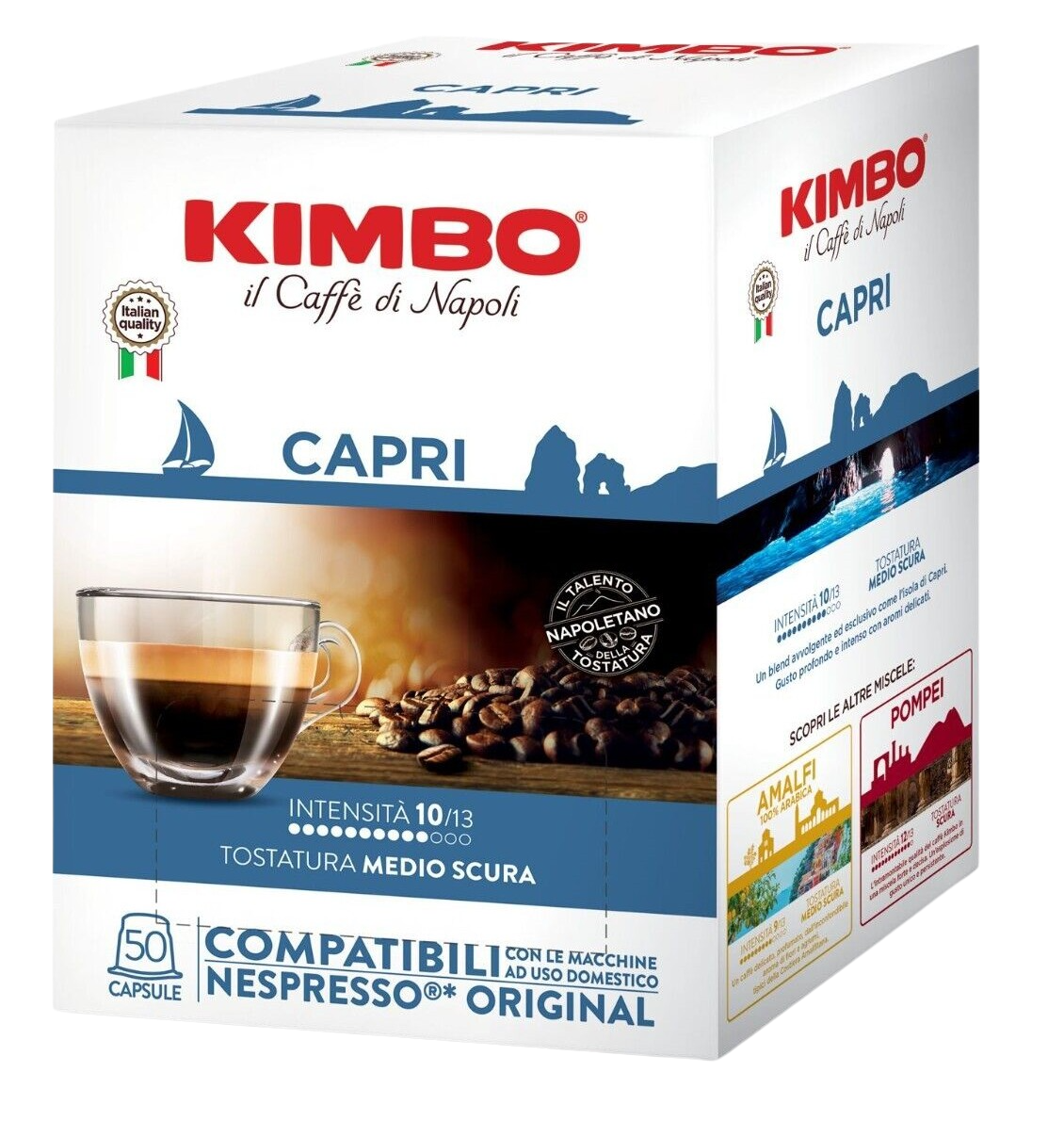 Kimbo Capri - 50 Capsule Compatibili Nespresso