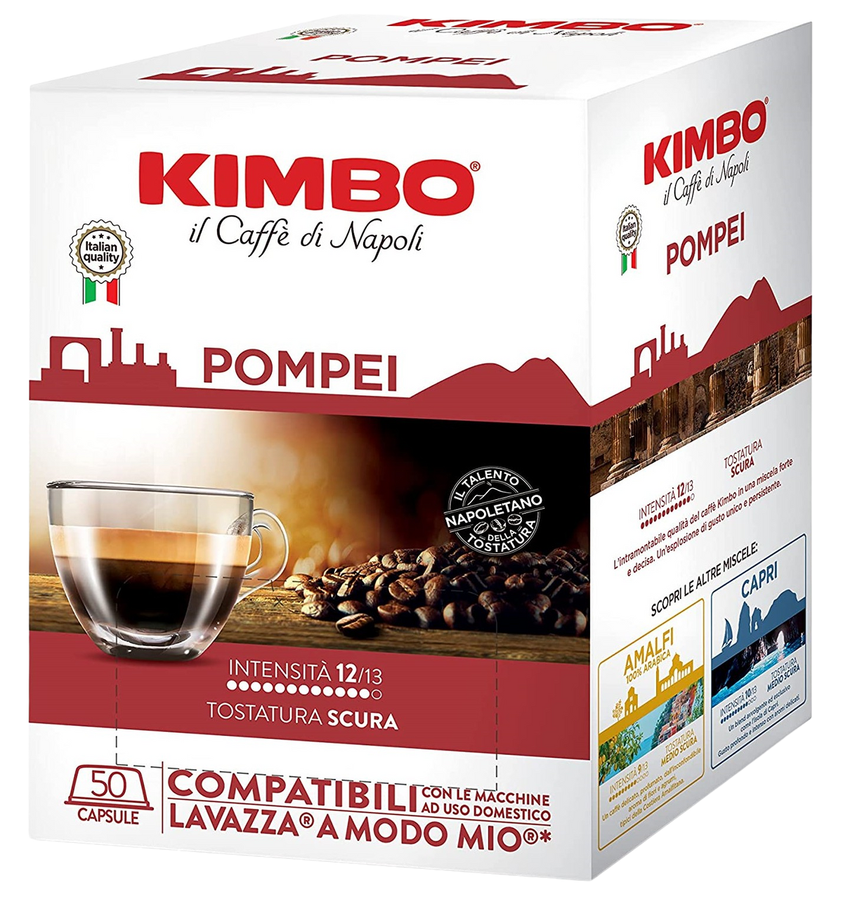 Kimbo Pompei - 50 Capsule Compatibili A Modo Mio