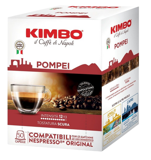 Kimbo Pompei - 50 Capsule Compatibili Nespresso