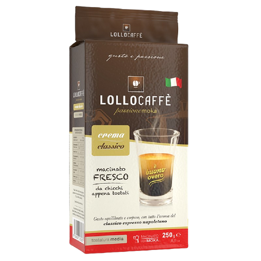 Lollo Caffè - Passionemoka Classico - Macinato in Pacchetto 250 g