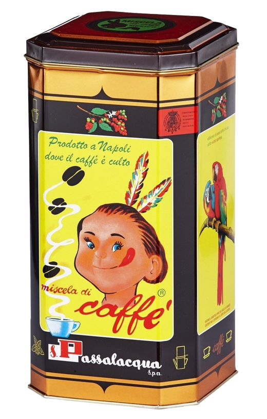 Passalacqua Mexico - Gusto Tondo - 100% Arabica - Caffè Macinato in Lattina 1 kg