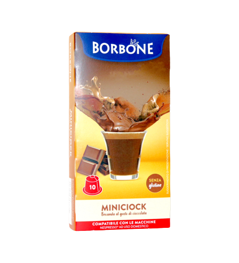 Caffè Borbone Miniciok - Cioccolata - 10 Capsule Compatibili Nespresso