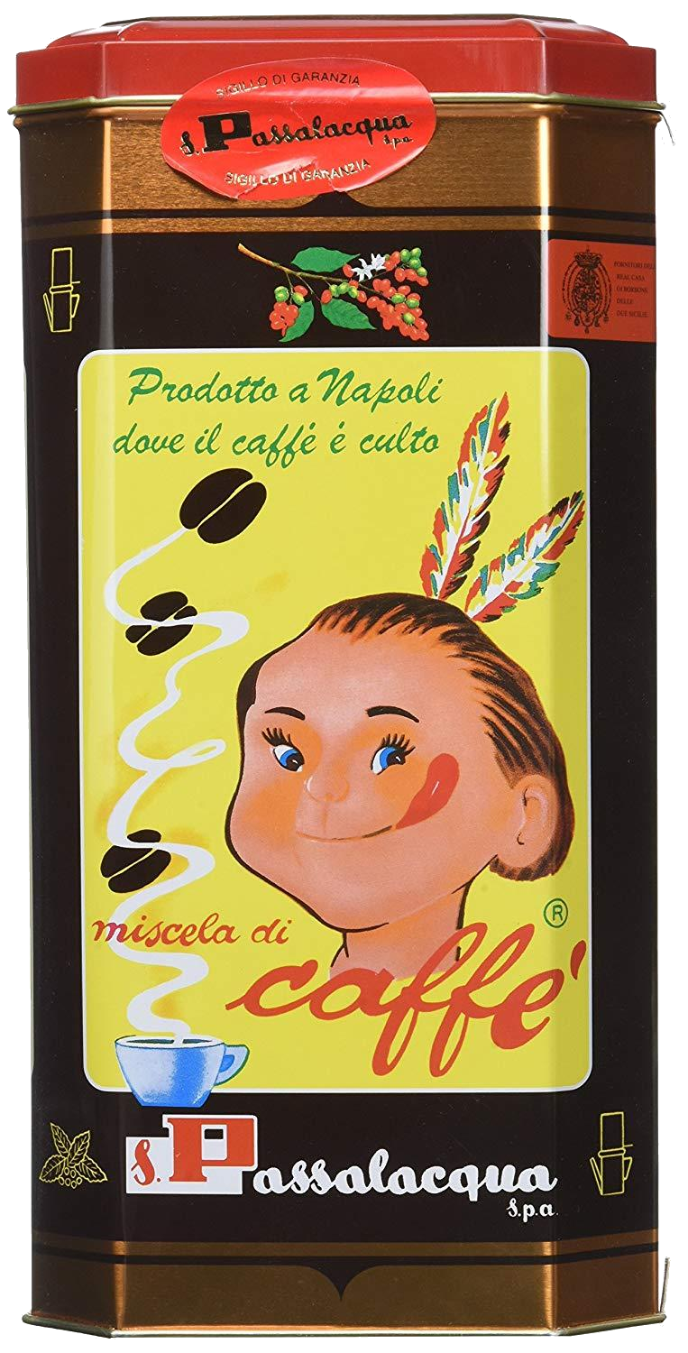 Passalacqua Moana - Gusto Morbido - 100% Arabica - Caffè Macinato in Lattina 1 kg