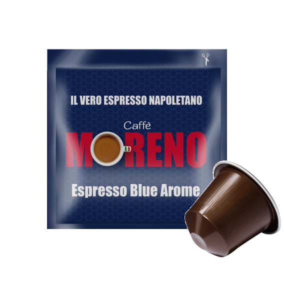 Caffè Moreno - Aroma Blu - 100 Capsule Compatibili Nespresso