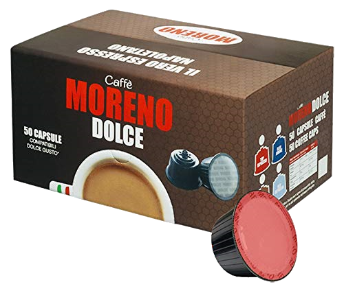 Caffè Moreno - Aroma Espresso - 50 Capsule Compatibili Dolce Gusto