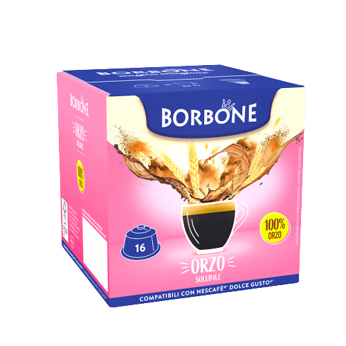 Caffè Borbone - Orzo 100% - 16 Capsule Compatibili Dolce Gusto
