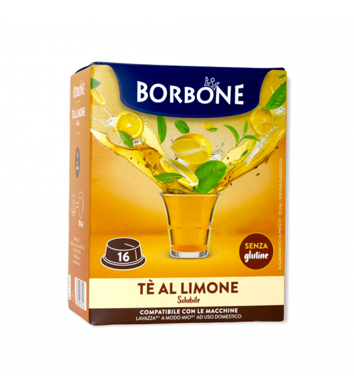 Caffè Borbone - Tè al Limone - 16 Capsule Compatibili A Modo Mio