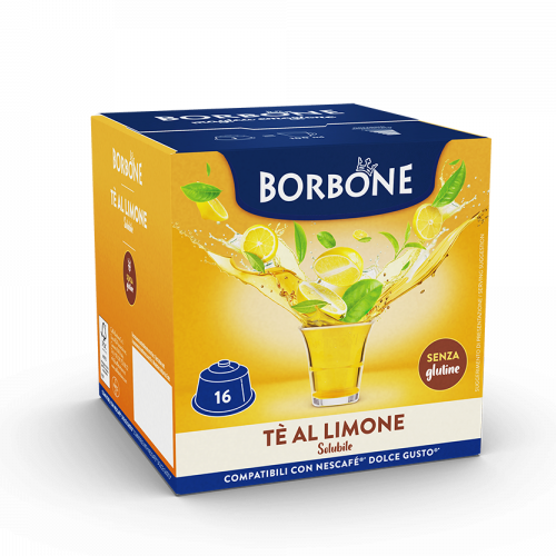 Caffè Borbone - Tè al Limone - 16 Capsule Compatibili Dolce Gusto