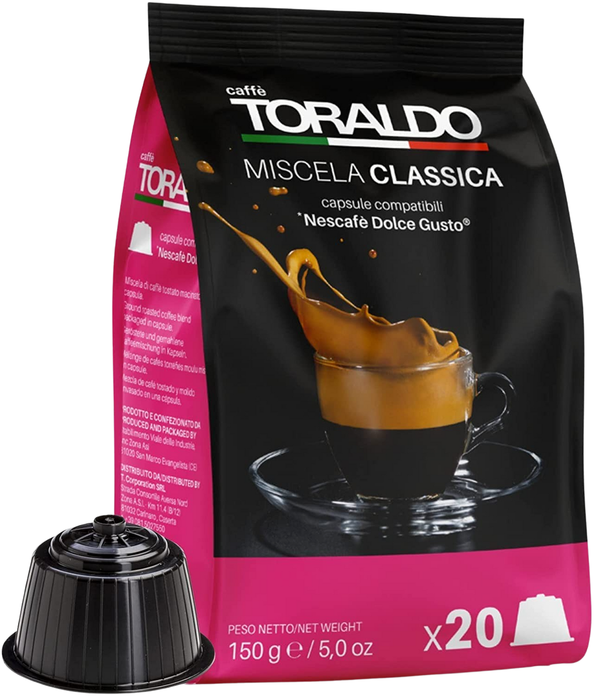 Caffè Toraldo - Classica - 20 Capsule Compatibili Dolce Gusto
