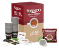 Caffè Toraldo - Miscela Forte & Cremoso - Kit 50 Cialde ESE44 + Accessori